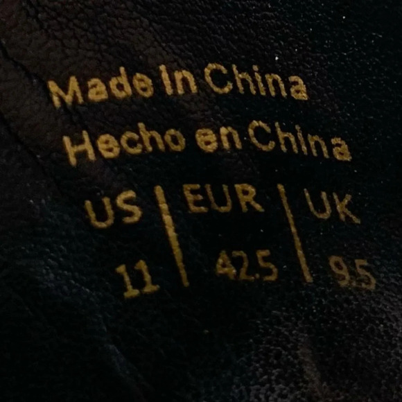 Aldo womens heels size 11 42.5 black leather chunky career - Picture 11 of 12